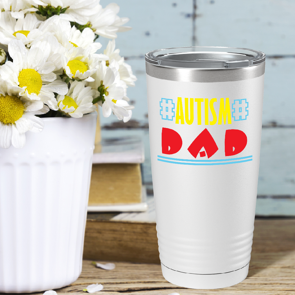 Autism Awareness Dad on Autism 20oz Tumbler