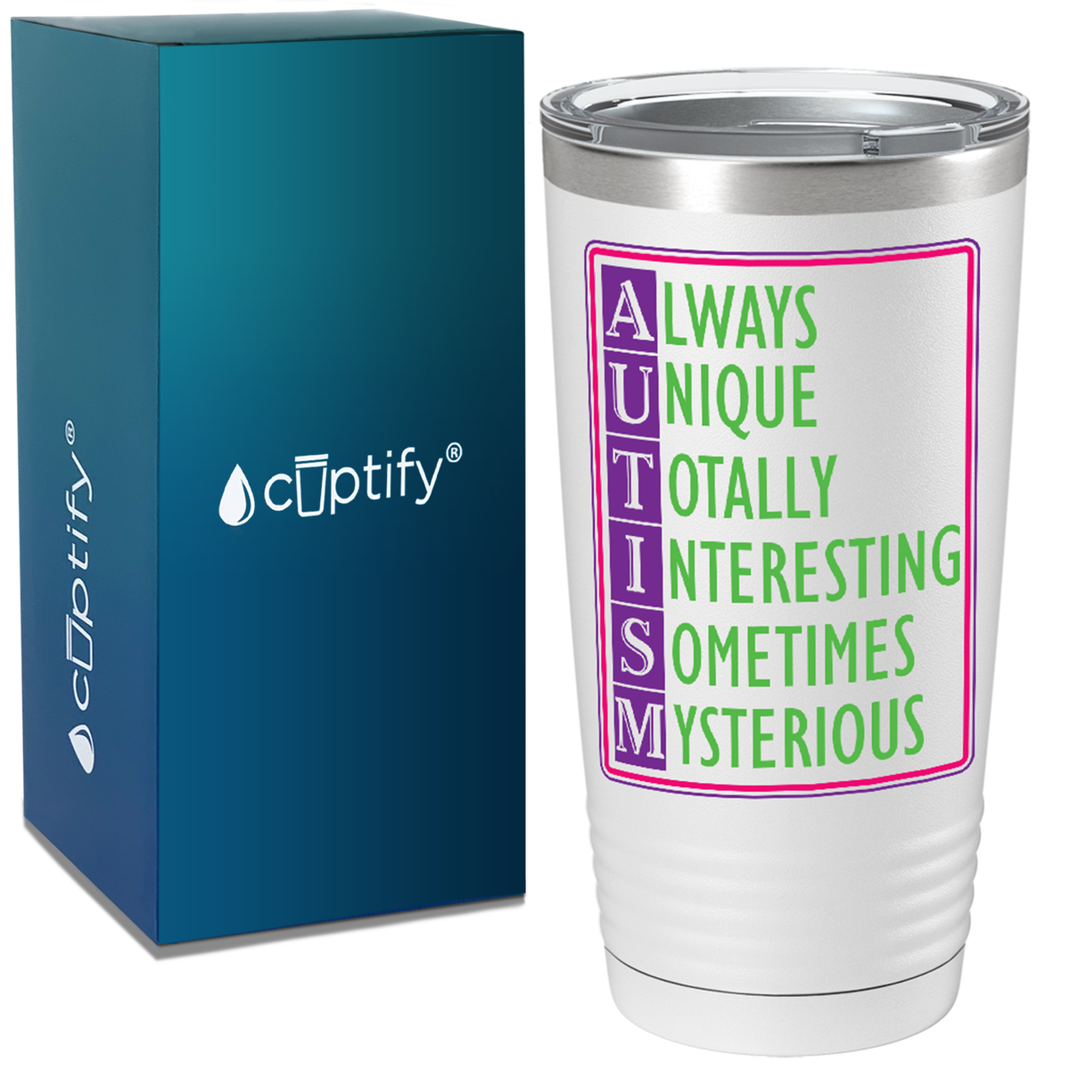 Autism Awareness Support on Autism 20oz Tumbler