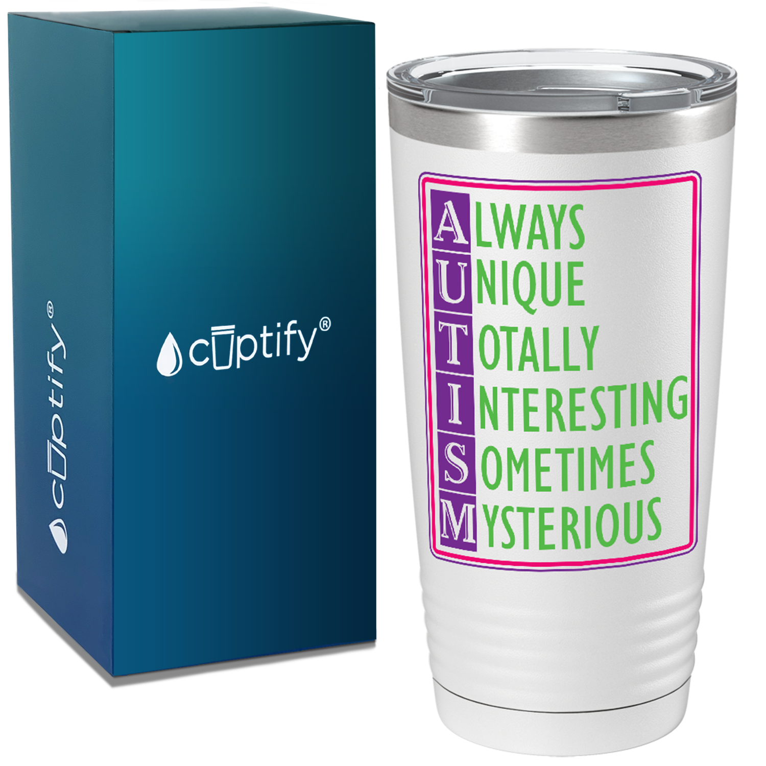 Autism Awareness Support on Autism 20oz Tumbler