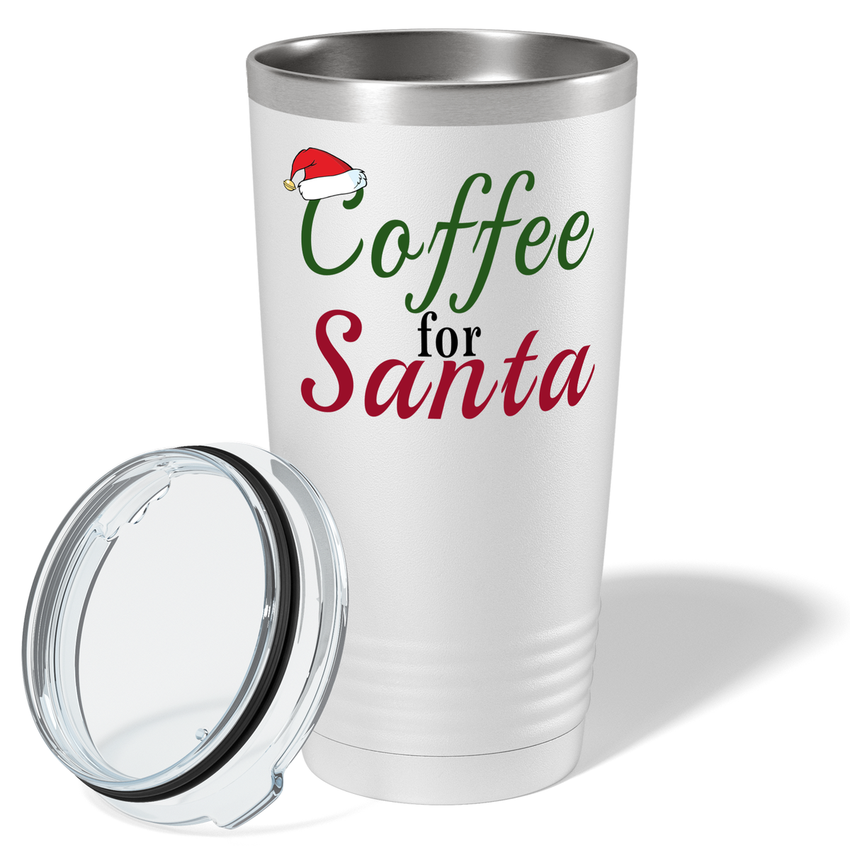 Coffee for Santa on White Christmas 20oz Tumbler