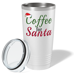 Coffee for Santa on White Christmas 20oz Tumbler