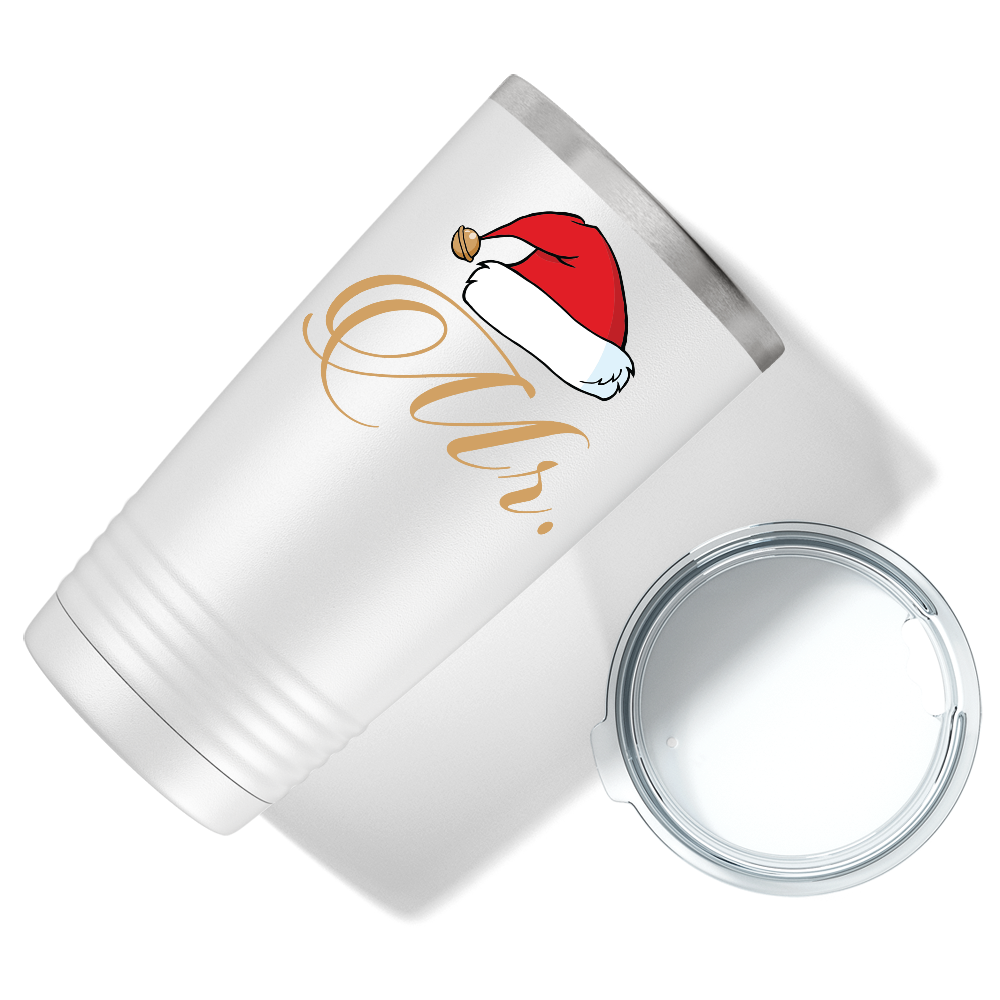 Mr Clause on White Christmas 20oz Tumbler