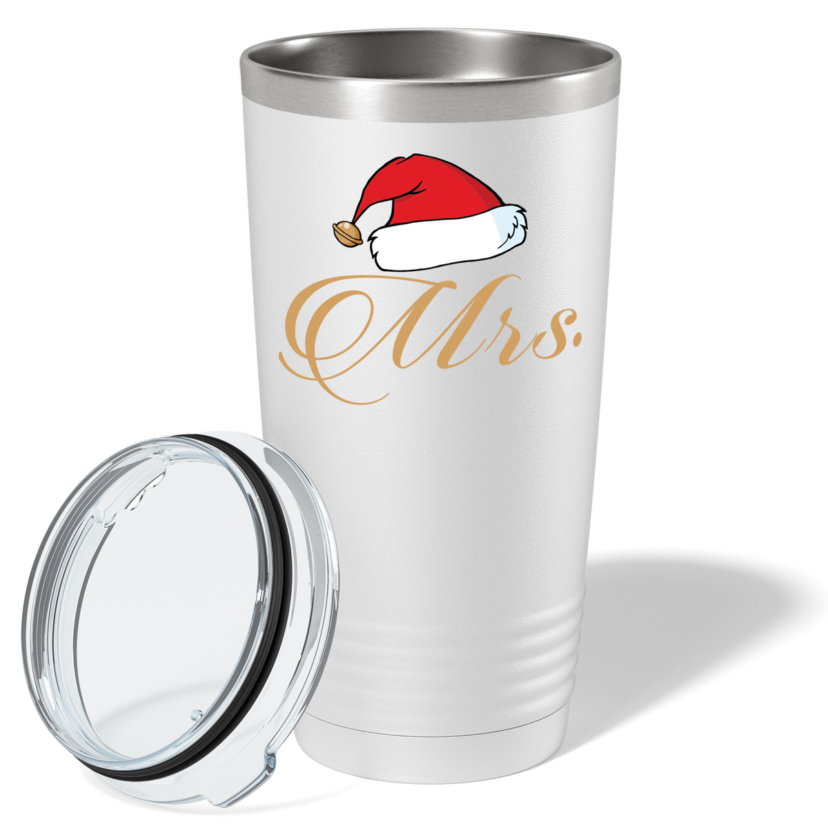 Mrs Clause on White Christmas 20oz Tumbler