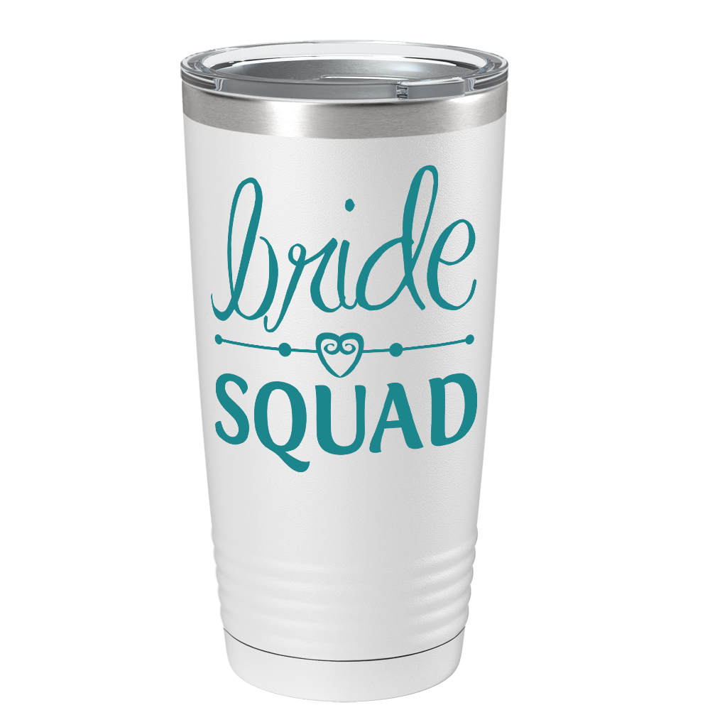 Bride Squad Heart on Stainless Steel Bridal Shower Tumbler