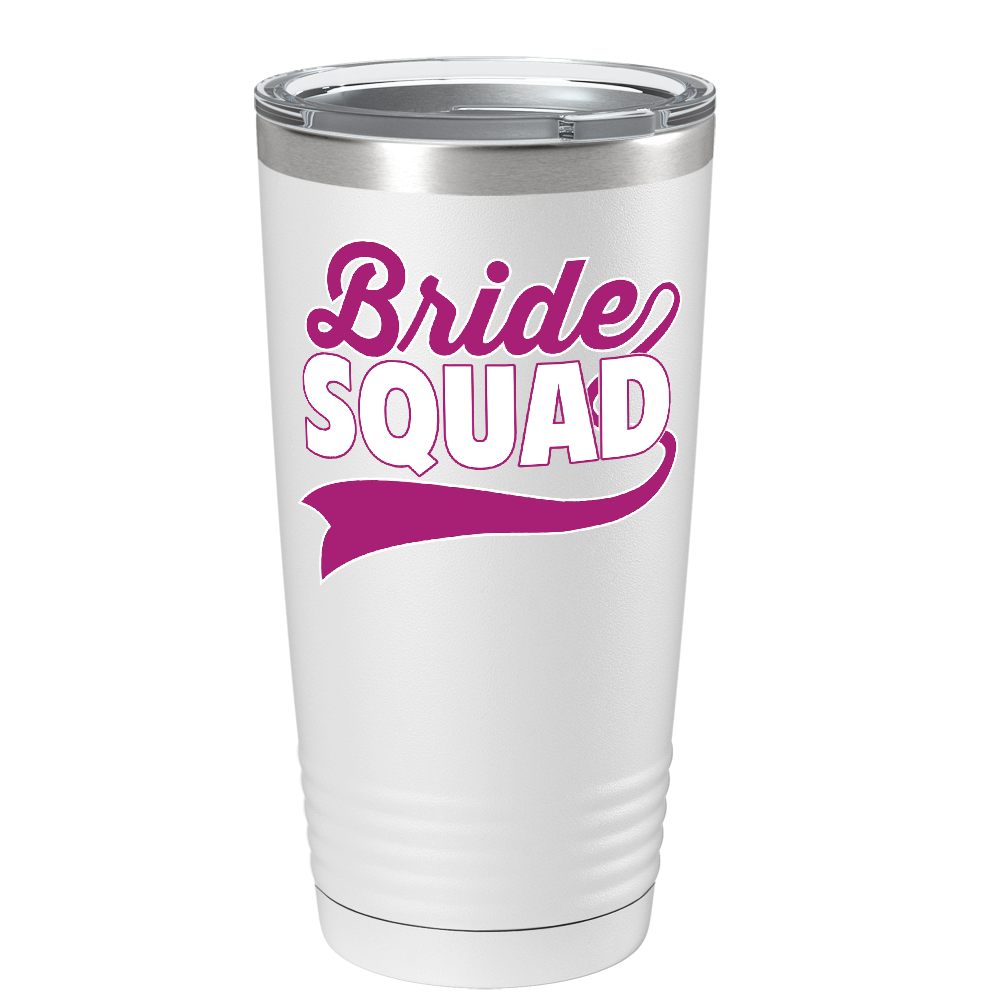 Bride Squad Swoosh on Stainless Steel Bridal Tumbler