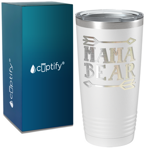 Mama Bear on Stainless Steel Mom Tumbler