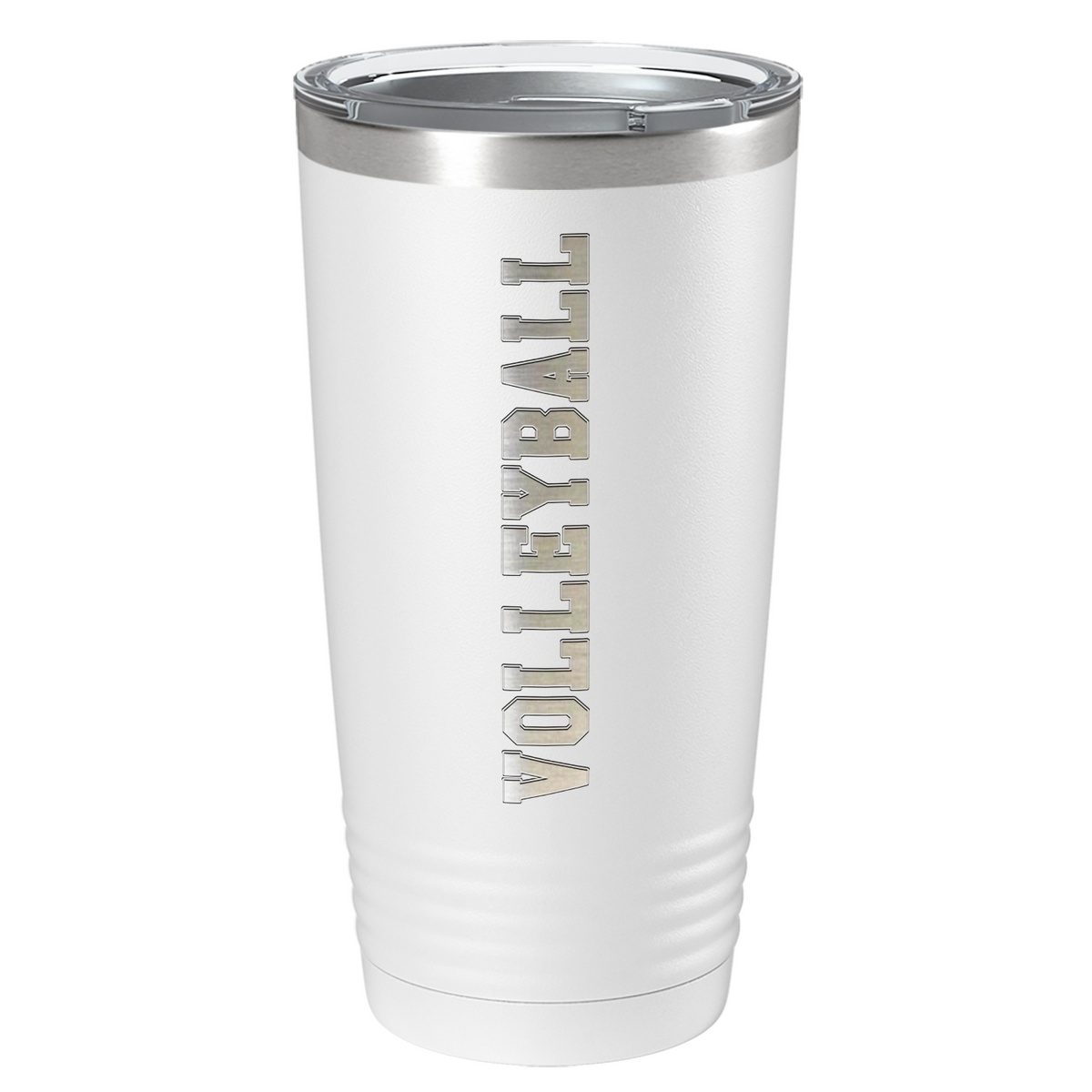 Volleyball Laser Engraved on Stainless Steel Volleyball Tumbler