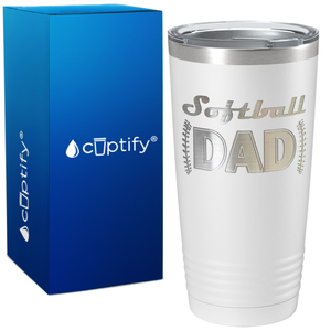 Softball Dad on 20oz Tumbler