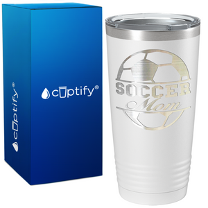 Soccer Ball Mom on 20oz Tumbler