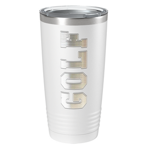 Golf Laser Engraved on Stainless Steel Golf Tumbler