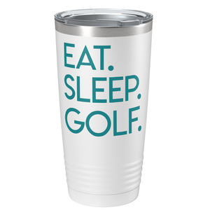 Eat Sleep Golf on Stainless Steel Golf Tumbler