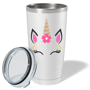 Unicorn Pink Face on 20oz Tumbler