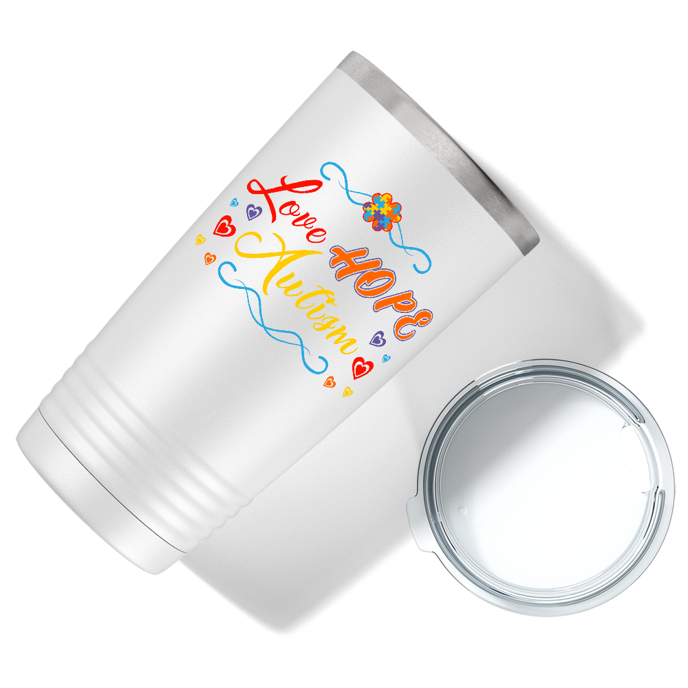 Love Hope Autism on Autism 20oz Tumbler