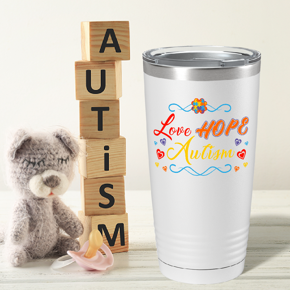 Love Hope Autism on Autism 20oz Tumbler