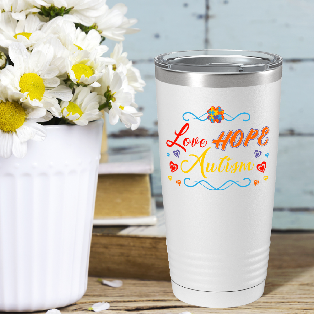 Love Hope Autism on Autism 20oz Tumbler