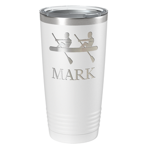 Personalized Crew Silhouette Laser Engraved on Stainless Steel Crew Tumbler