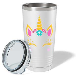 Unicorn Gold Face on 20oz Tumbler