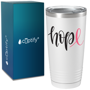 Hope on White 20oz Tumbler