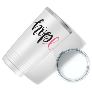 Hope on White 20oz Tumbler