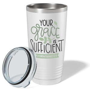 2 Corinthians 12-9 on Bible Verse 20oz Tumbler