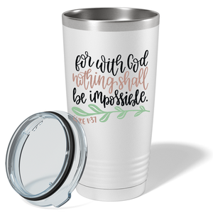 Luke 1-37 on Bible Verse 20oz Tumbler