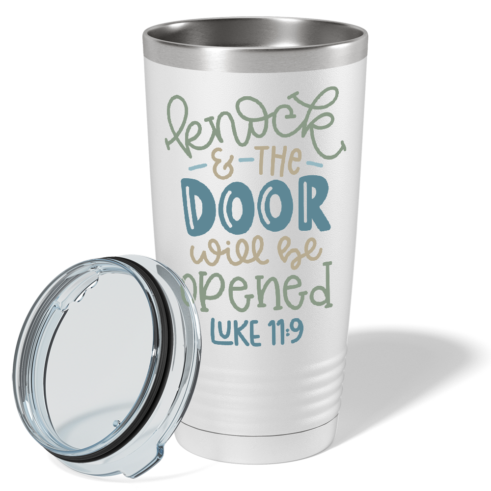 Luke 11-9 on Bible Verse 20oz Tumbler