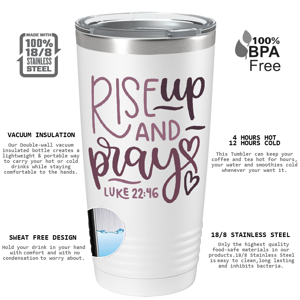Luke 22-46 on Bible Verse 20oz Tumbler