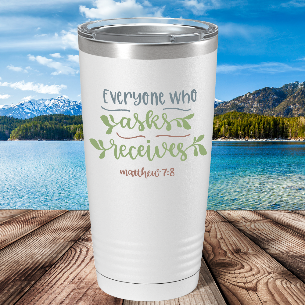 Matthew 7-8 on Bible Verse 20oz Tumbler