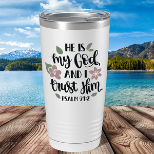 Psalm 91-2 on Bible Verse 20oz Tumbler