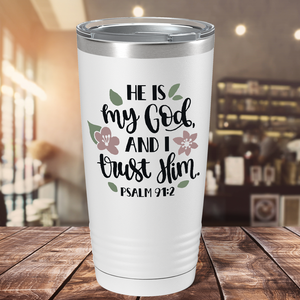 Psalm 91-2 on Bible Verse 20oz Tumbler