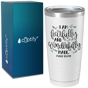 Psalm 139-14 on Bible Verse 20oz Tumbler