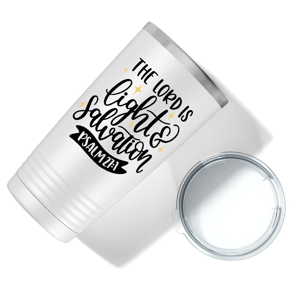 Psalm 27-1 on Bible Verse 20oz Tumbler