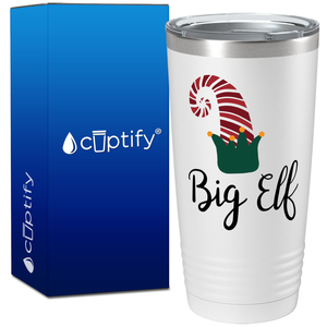 Big Elf Christmas Hat on White Holiday 20oz Tumbler