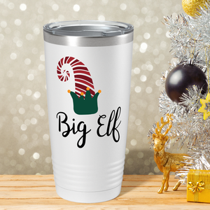 Big Elf Christmas Hat on White Holiday 20oz Tumbler