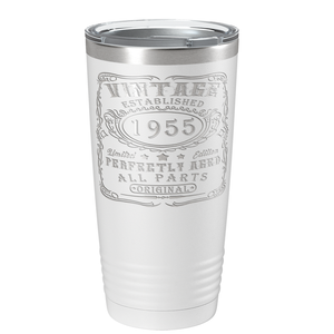 1955 Vintage Perfectly Aged 66th on Stainless Steel Tumbler