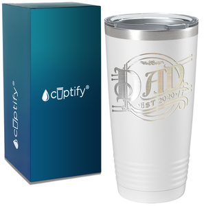 New Baby Dad Established 2020 on Dad 20oz Tumbler