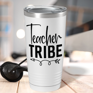 Teacher Tribe on White 20oz Tumbler