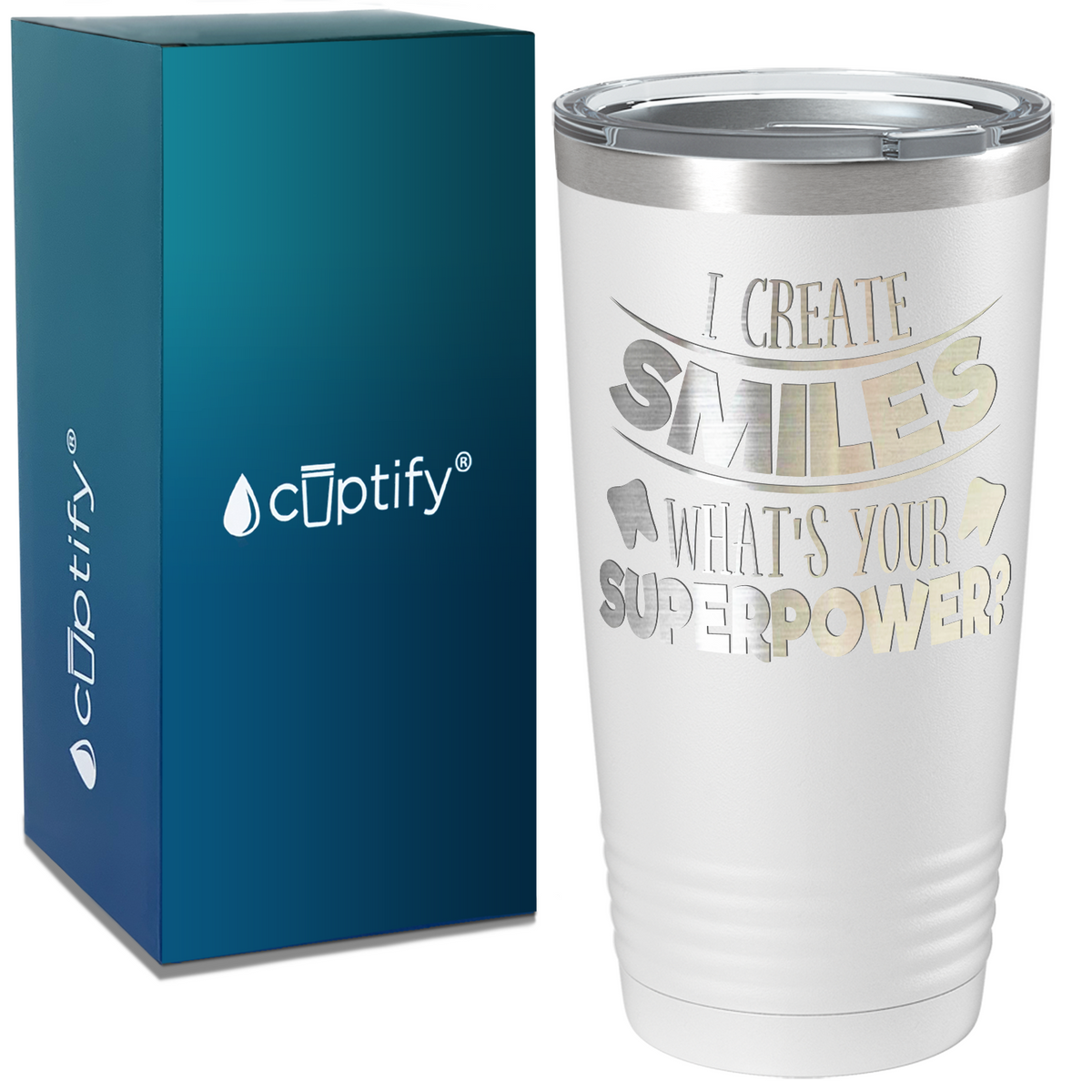 I Create Smiles on Dentist 20oz Tumbler