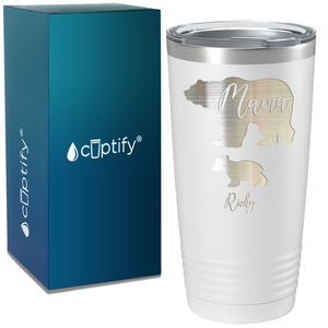 Mama Bear with Cub on Mom 20oz Tumbler