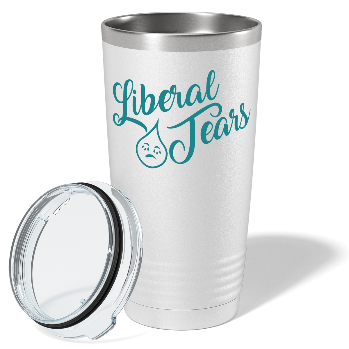 Liberal Tears Crying on White 20 oz Stainless Steel Tumbler