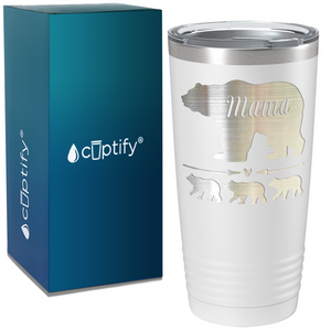 Mama Bear with Cubs Custom on Mom 20oz Tumbler