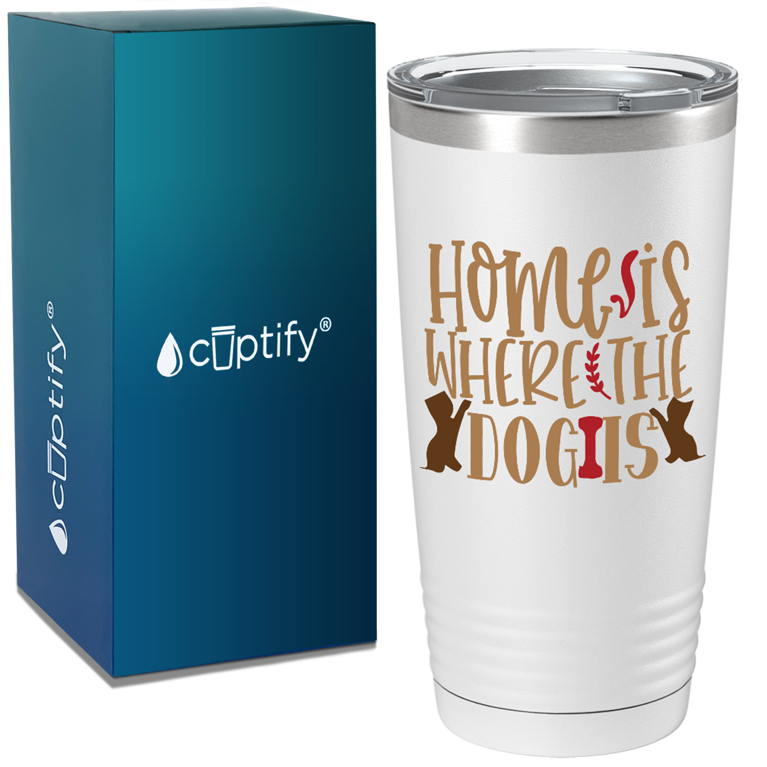 Home Is Where The Dog Is on Dogs 20oz Tumbler