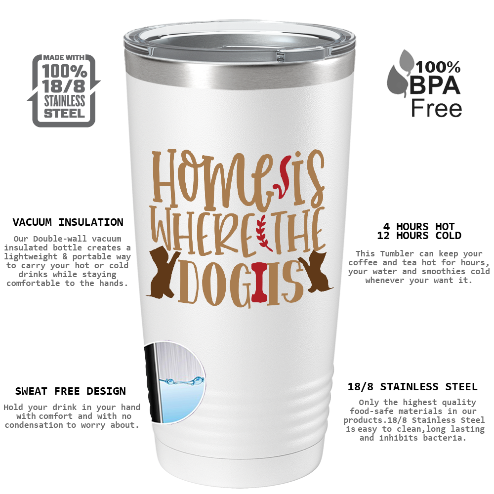 Home Is Where The Dog Is on Dogs 20oz Tumbler
