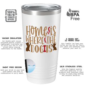 Home Is Where The Dog Is on Dogs 20oz Tumbler