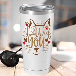 I Wuf You on Dogs 20oz Tumbler