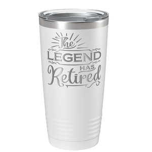 The Legend has Retired on Stainless Steel Retirement Tumbler