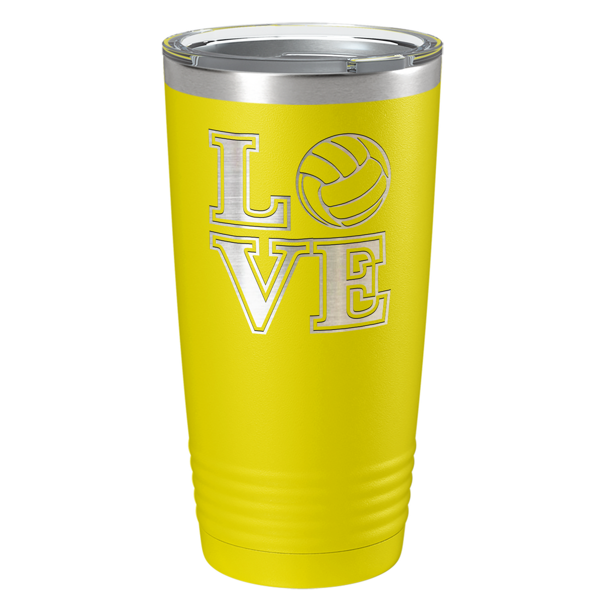 LOVE Volleyball Laser Engraved on Stainless Steel Volleyball Tumbler