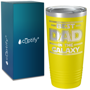 Best Dad in the Galaxy on Stainless Steel Dad Tumbler