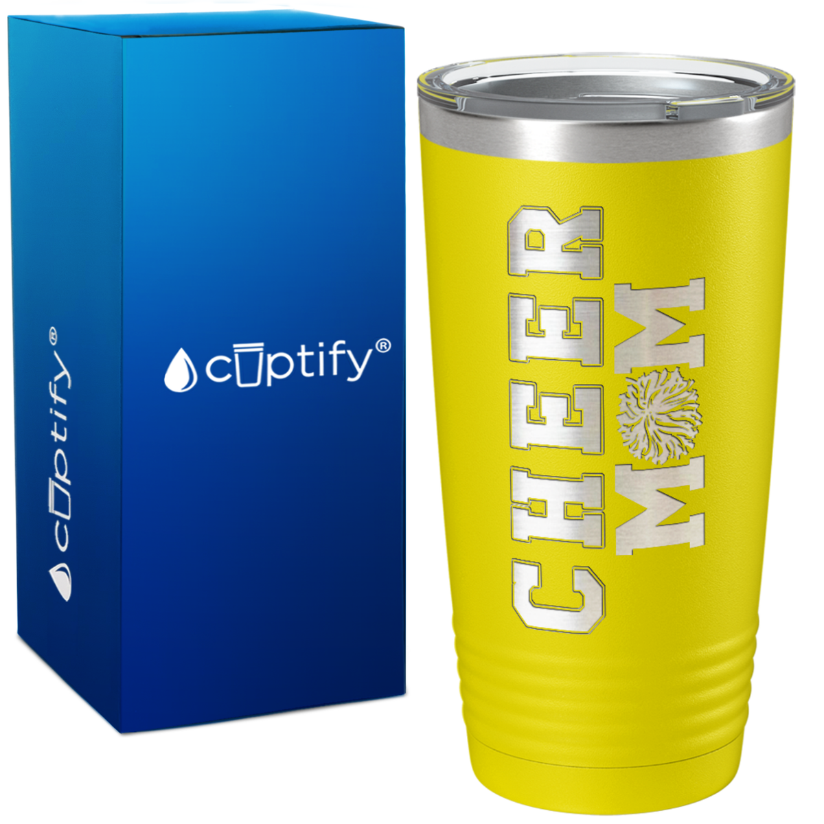Cheer Mom on 20oz Tumbler