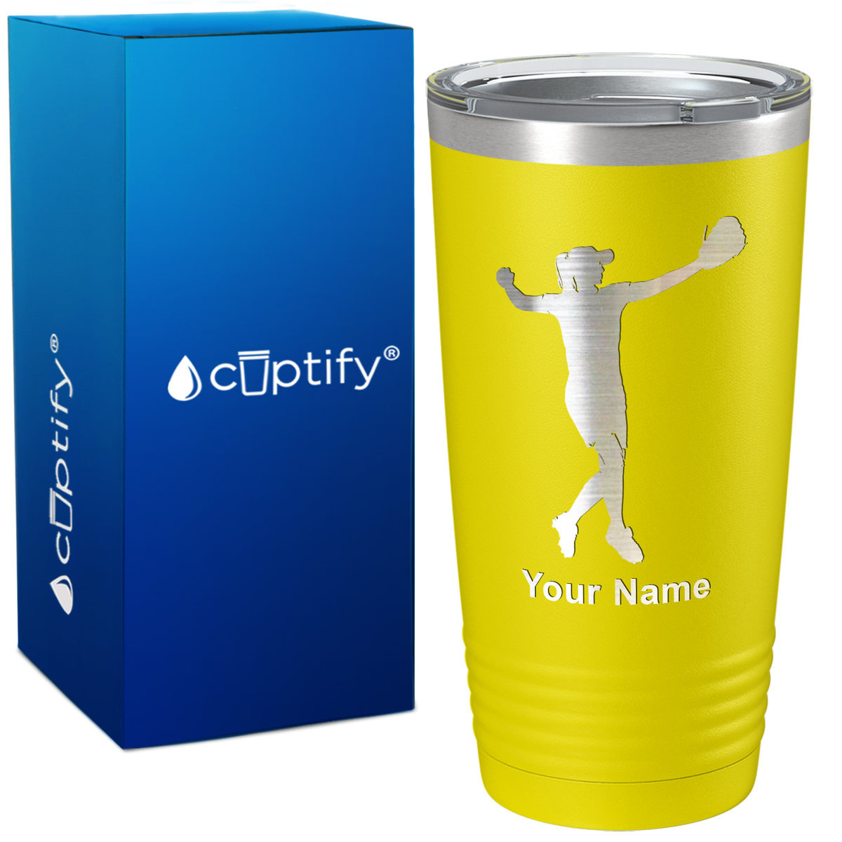 Softball Player on 20oz Tumbler